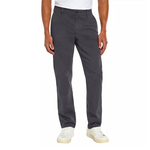 Banana Republic Men’s Cotton Chino Pant 38x30 Gray Slim Straight Fit Stretch NEW - Picture 1 of 9
